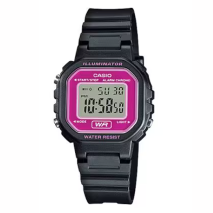 Casio General LA-20WH-4A Digital Black Resin Band Kids Watch